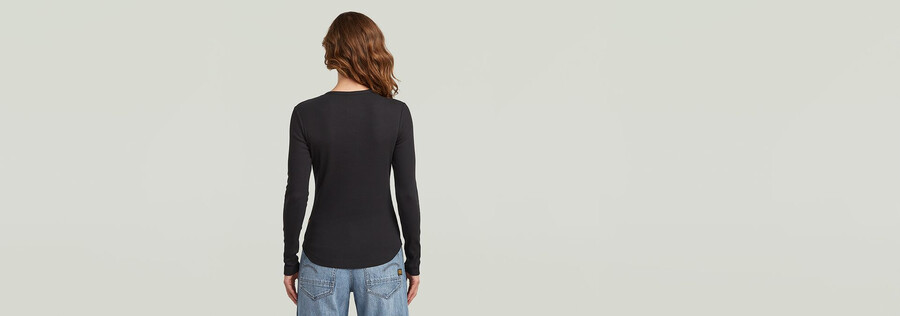 maglietta henley slim
