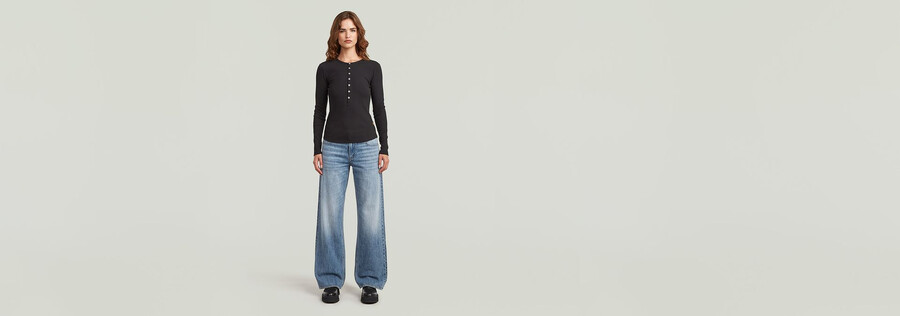 maglietta henley slim