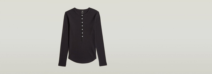 maglietta henley slim