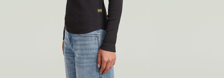maglietta henley slim