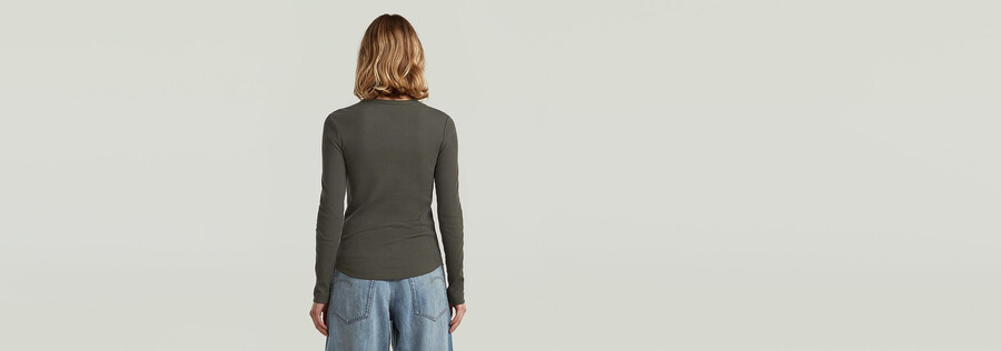 maglietta henley slim