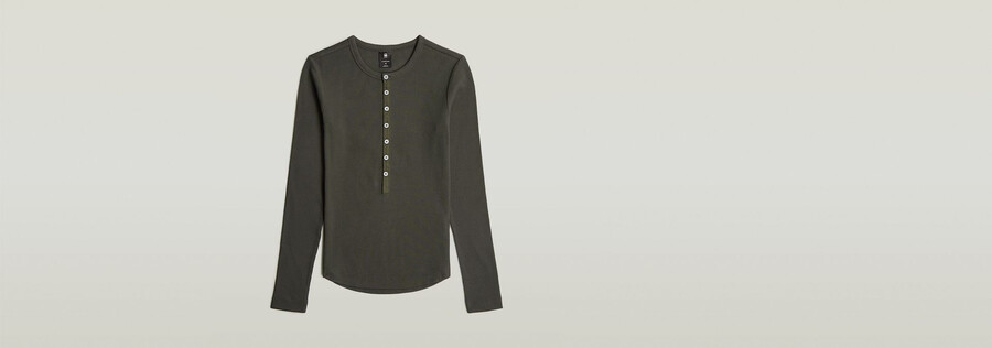 maglietta henley slim