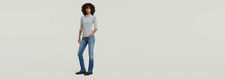 t-shirt slim a righe finte