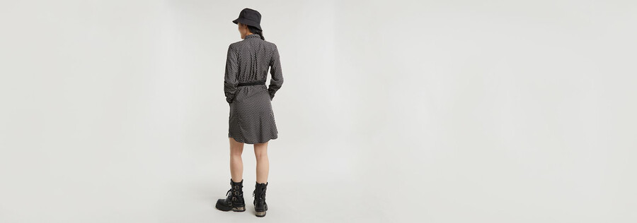 abito camicia con cintura