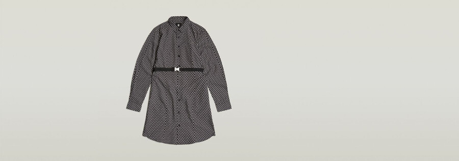 abito camicia con cintura