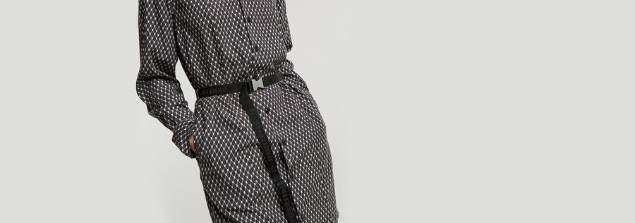 abito camicia con cintura