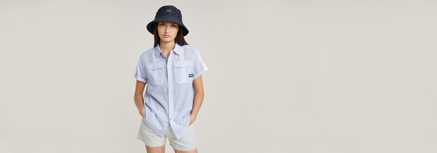 camicia con bottoni