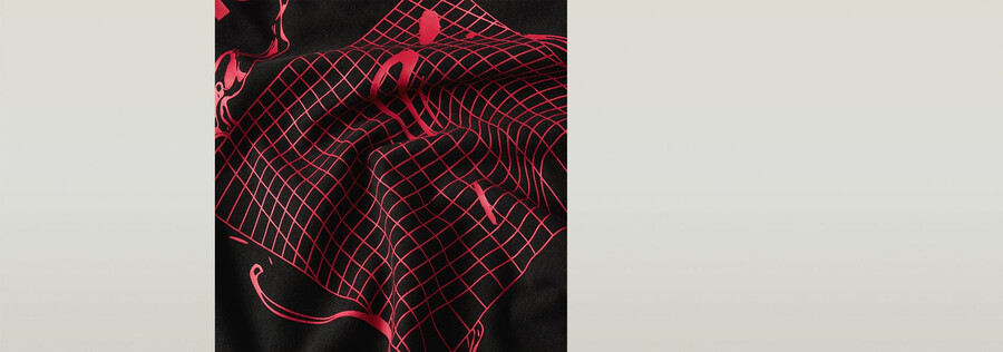 grafica a griglia e onda in alto