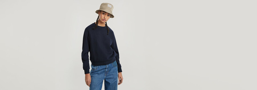 maglione con costruzione a manica