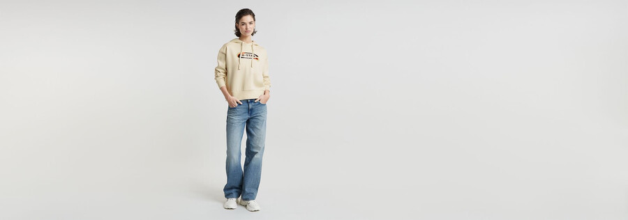 felpa con cappuccio larga con logo old skool