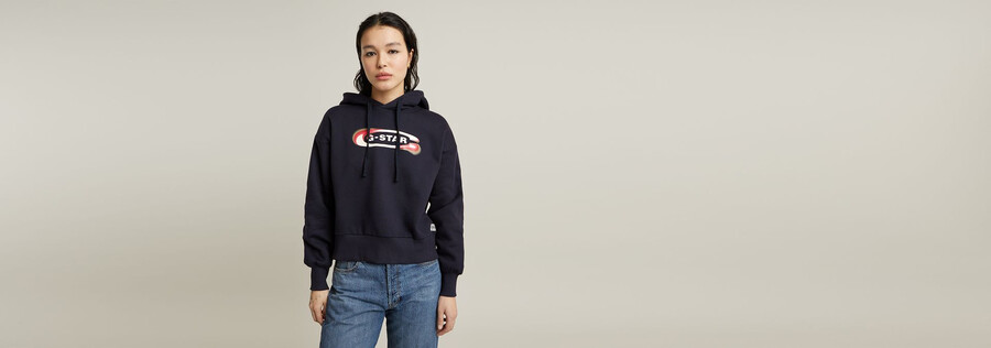 felpa con cappuccio larga con logo old skool