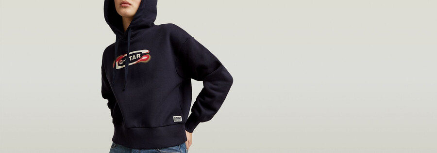 felpa con cappuccio larga con logo old skool