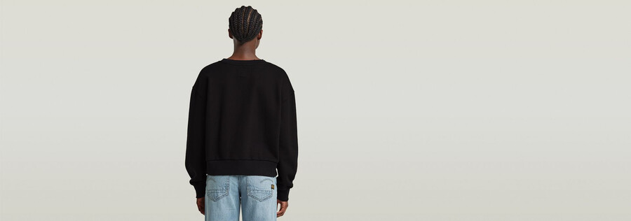 maglione largo con logo