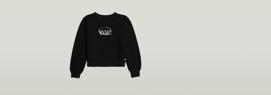 maglione largo con logo