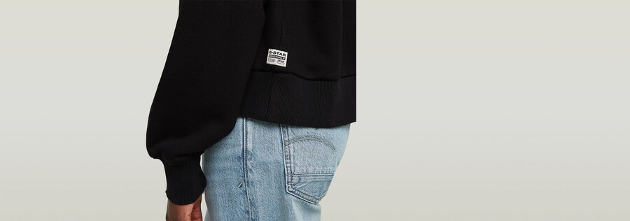 maglione largo con logo