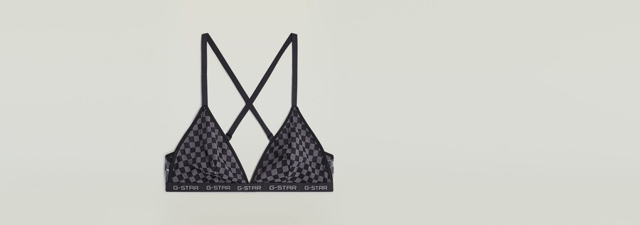 confezione da 2 bralette a triangolo in rete