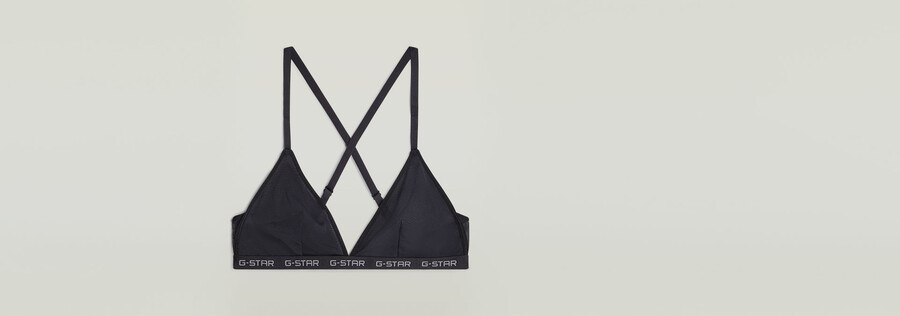 confezione da 2 bralette a triangolo in rete