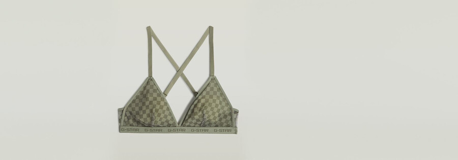 confezione da 2 bralette a triangolo in rete