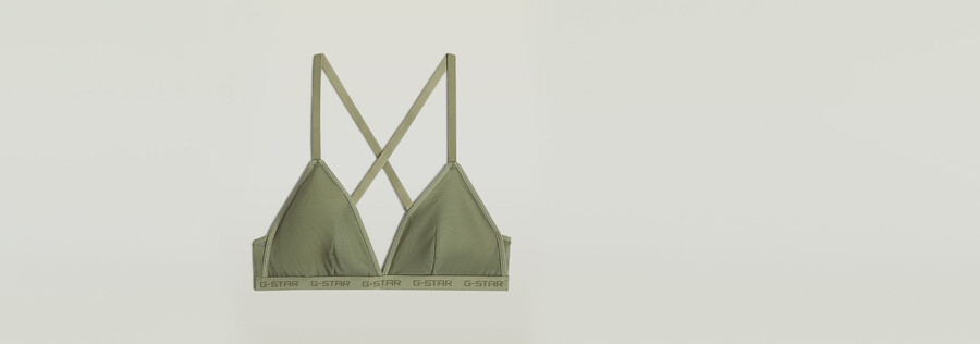confezione da 2 bralette a triangolo in rete