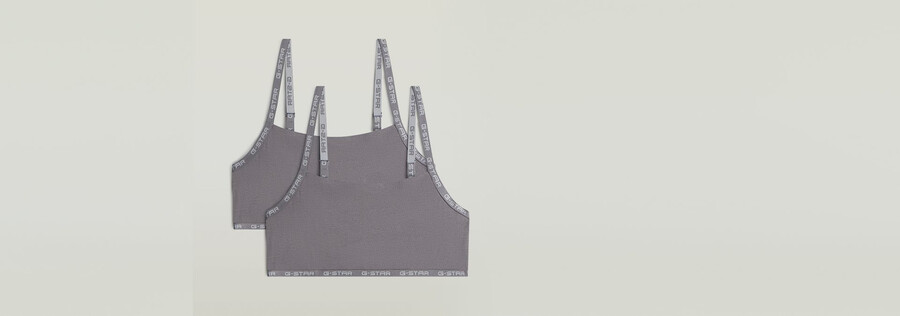 confezione da 2 reggiseni con spalline