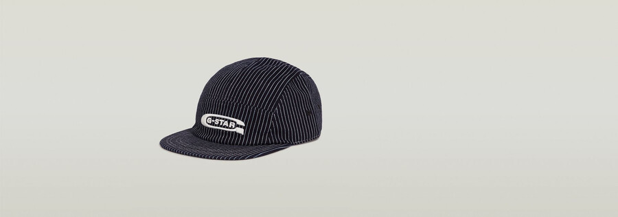 cappellino a 5 pannelli con visiera piatta