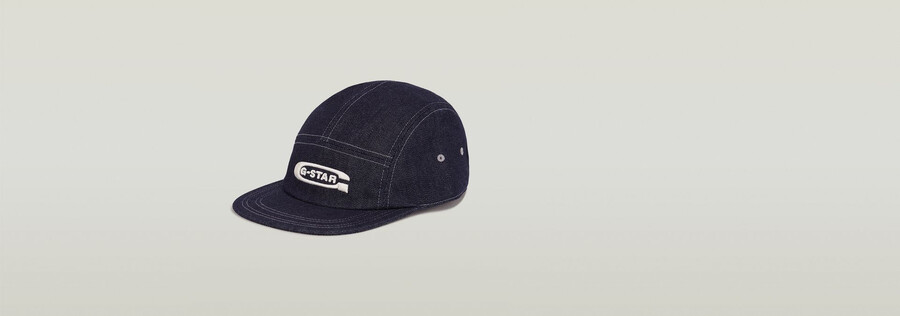 cappellino a 5 pannelli con visiera piatta
