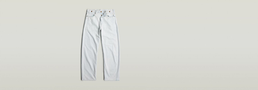 jeans larghi piegati
