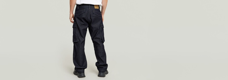 jeans larghi in denim rovic