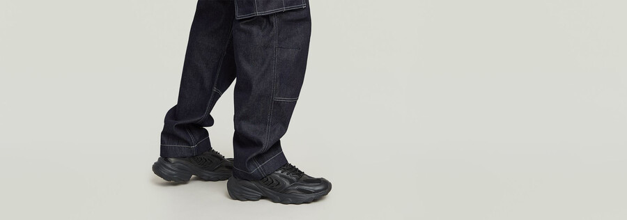 jeans larghi in denim rovic
