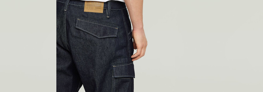 jeans larghi in denim rovic