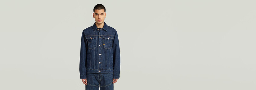 giacca in denim arc 3d