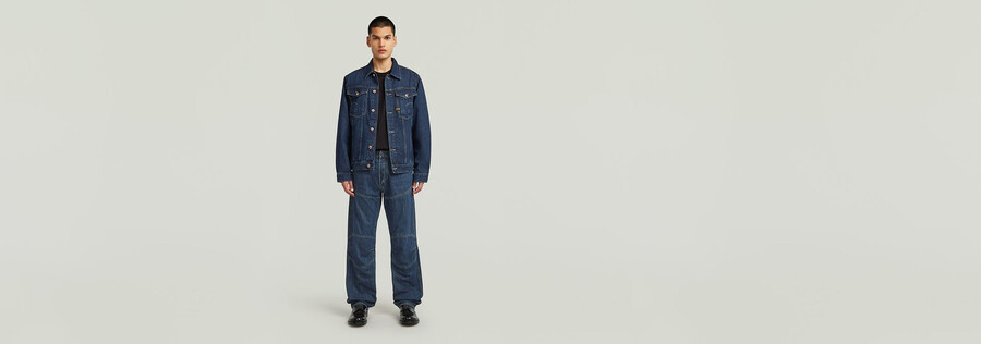 giacca in denim arc 3d