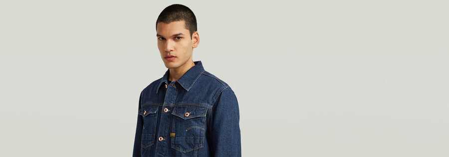 giacca in denim arc 3d