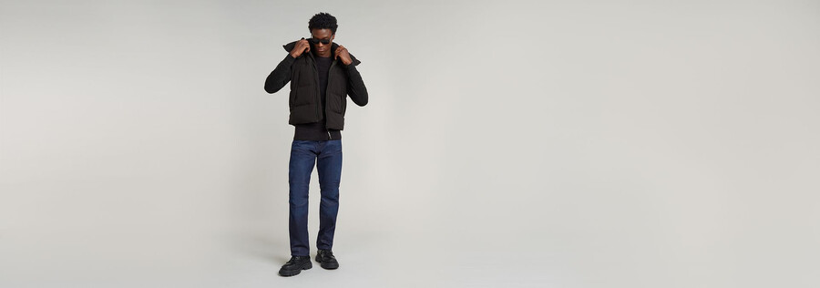 gilet imbottito con cappuccio g-whistler 2.0