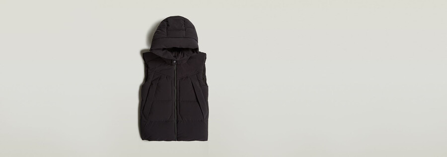 gilet imbottito con cappuccio g-whistler 2.0