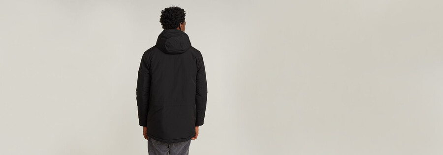 parka imbottito con cappuccio vodan
