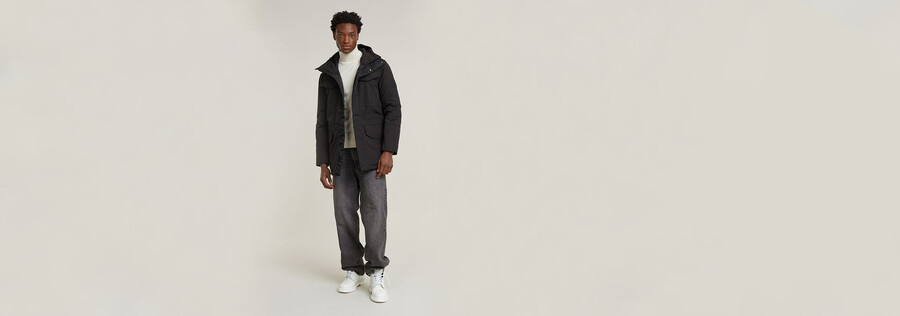 parka imbottito con cappuccio vodan