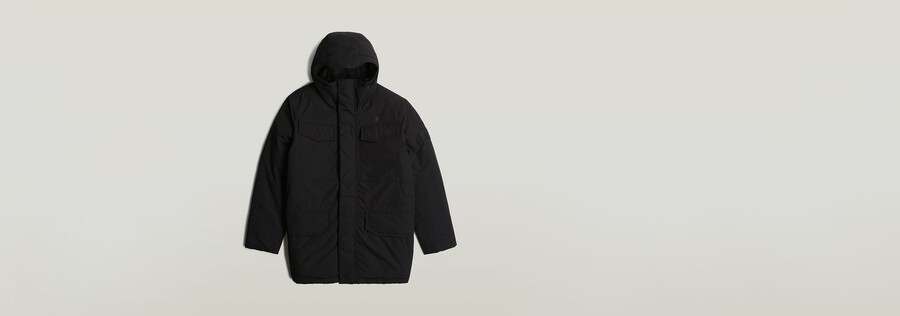 parka imbottito con cappuccio vodan