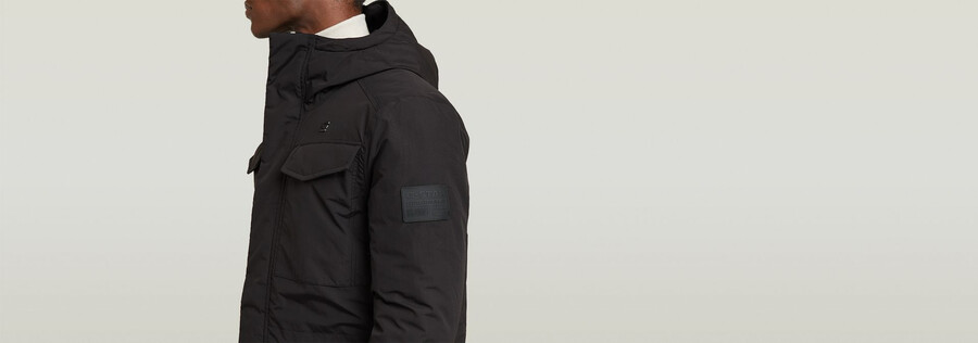 parka imbottito con cappuccio vodan