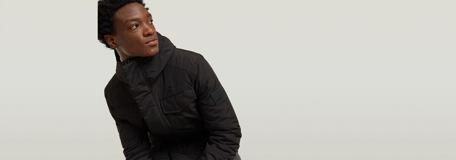 parka imbottito con cappuccio vodan