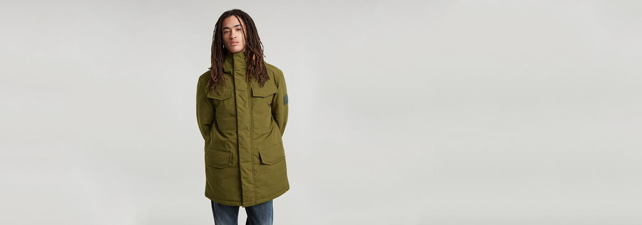 parka imbottito con cappuccio vodan