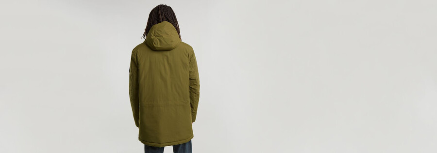 parka imbottito con cappuccio vodan