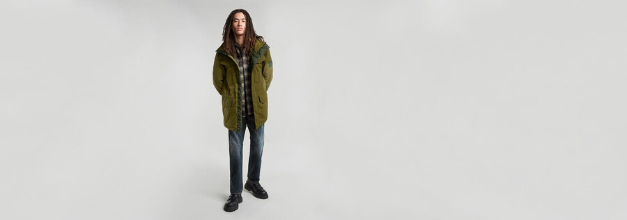 parka imbottito con cappuccio vodan