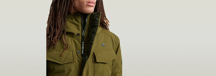 parka imbottito con cappuccio vodan