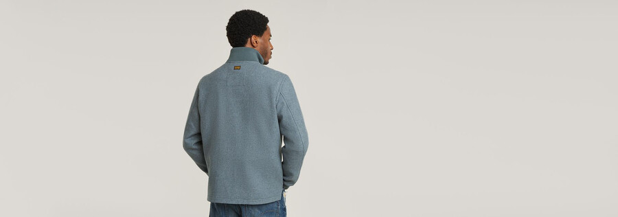 giacca utility in lana