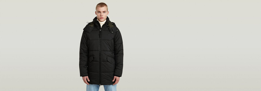 parka imbottito con cappuccio g-whistler