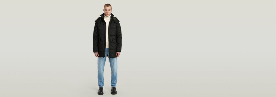 parka imbottito con cappuccio g-whistler
