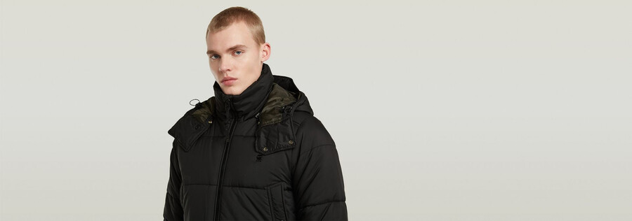 parka imbottito con cappuccio g-whistler