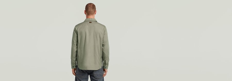 camicia oversize con cerniera
