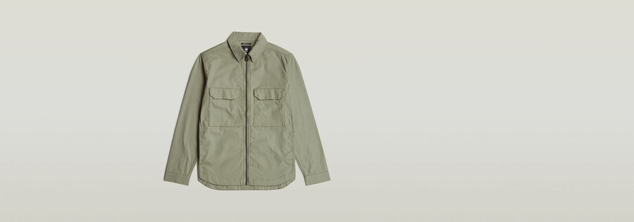 camicia oversize con cerniera